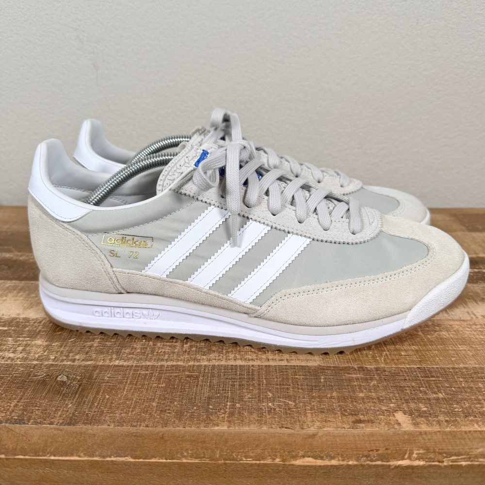 Adidas SL 72 Sneakers Mens Grey White Retro Low Top Suede Nylon JI1281